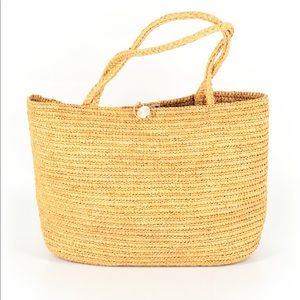 Annabel Ingall rafia tote bag